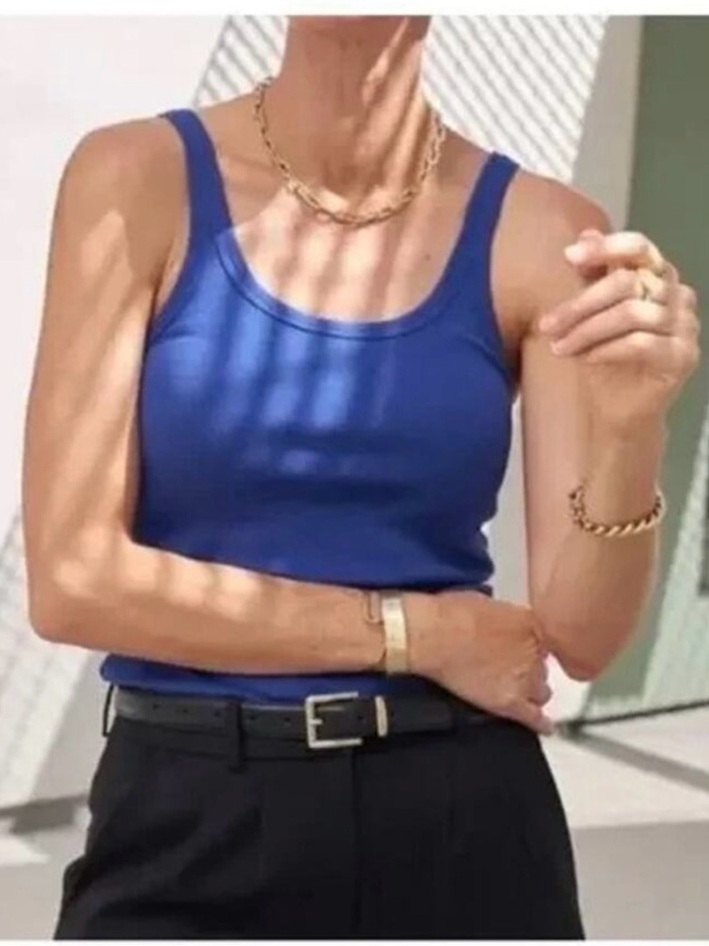 AYR Sexy Flexy Blue Tank Top